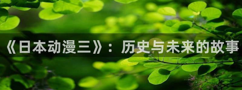 风车动漫网里番：《日本动漫三》：历史与未来的故事